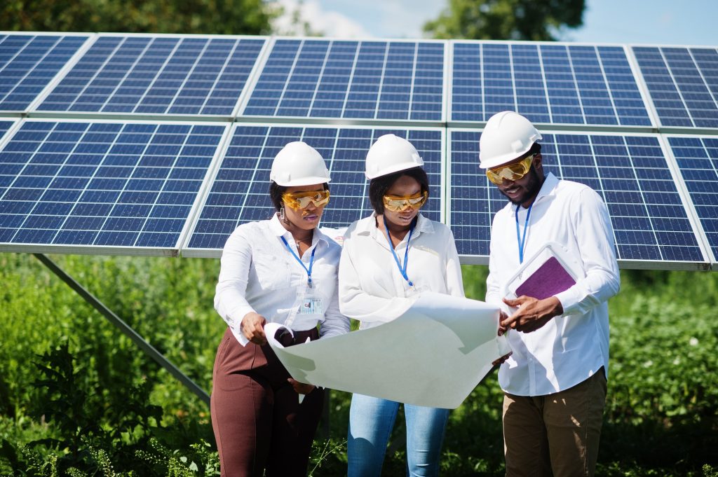 africa solar energy concept